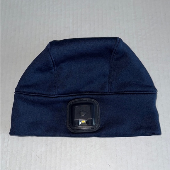 L.L. Bean Blue Pathfinder Headlamp Beanie - Picture 1 of 5